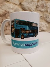 Arriva Sapphire Double Deck Bus Cup Mug Transport Buses Enthusiasts Staff