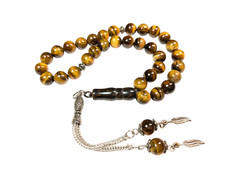 33 Bead Tigers Eye Worry Beads