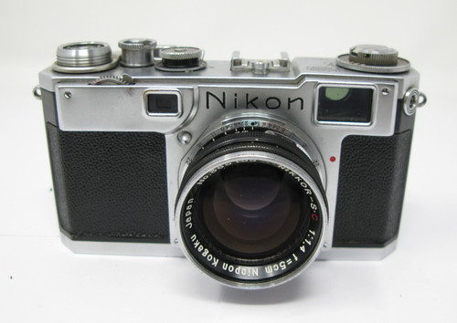 Nikon chrome camera 50mm - s2, +