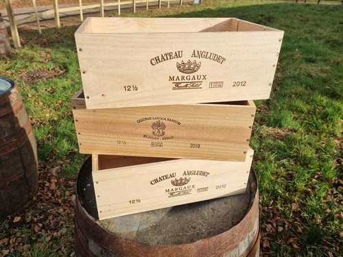 Half bottle size wooden - half,