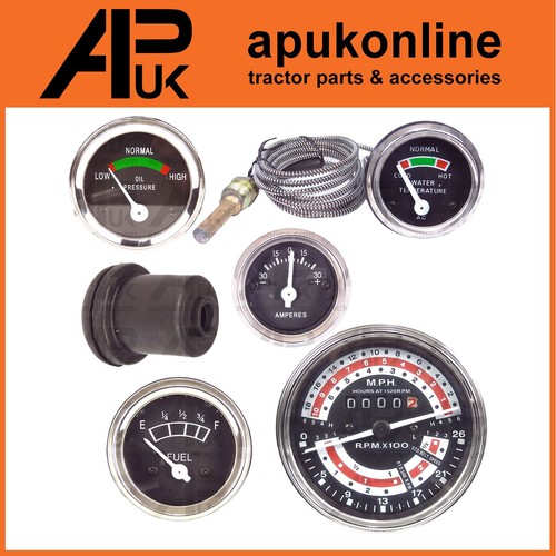 Tachometer water oil fuel dash - water,