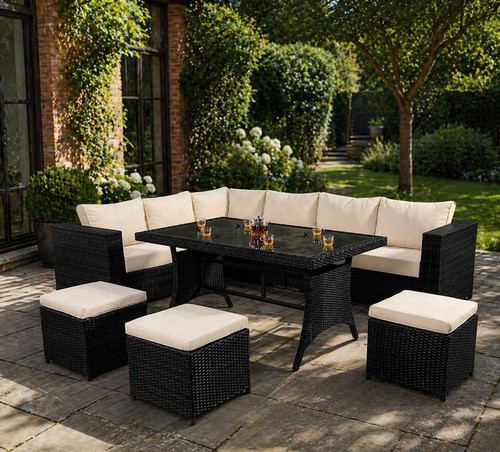 Seater rattan dining table - 9,
