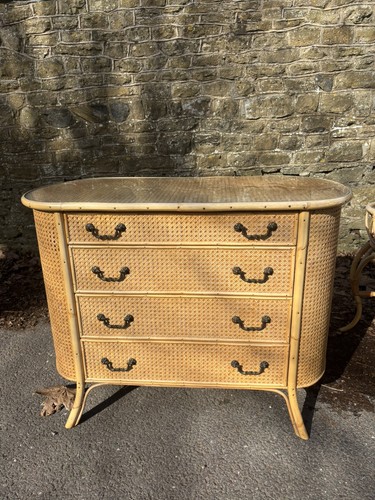 Vintage mid century rattan - mid,
