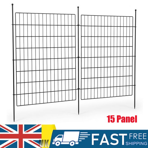 Panel metal garden fence - garden,