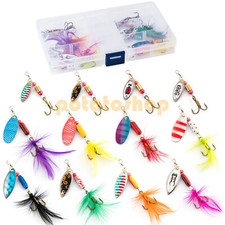 12pcs Spinners Rooster Tails