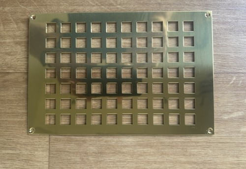 Brass ventilation grille - ventilation, grate