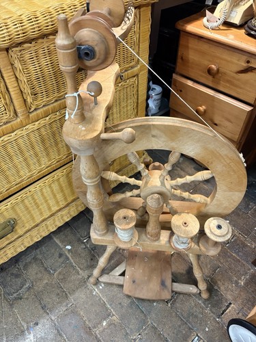 Vintage spinning wheel early - spinning,