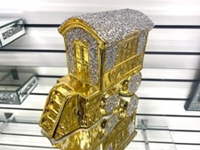 Crushed Diamond Wagon Gypsy Gold Silver Caravan Traveller Glitter Bling Display