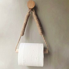 Vintage Weave Hand Towel Hanging Rope Toilet Paper Holder Toilet Roll Holder