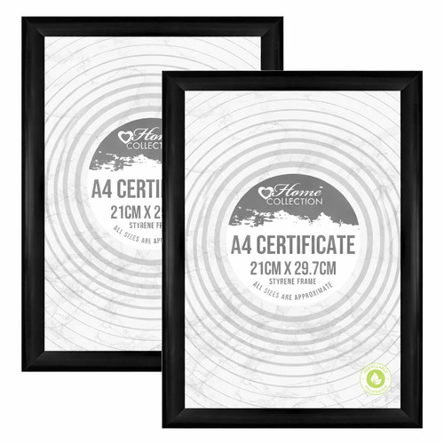 Black a4 certificate - 2, x