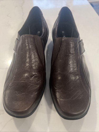 Romika brown leather slip - brown,