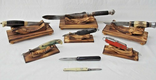 Handcrafted wooden display - wooden,
