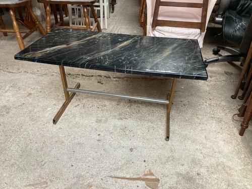 Black coffee table - coffee, frame