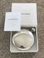 British Airways Concorde - Hip Flask in box with Gift Card, from 'Landor era'