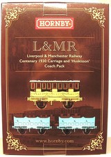 Hornby OO Gauge R40371 L&MR Centenary 1930 Carriage & HUSKISSON Coach Pack BNIB