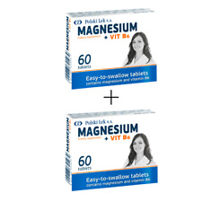 Polski Lek Magnez Magnesium Vit B6 Stress Free Cramp Blood Pressure 120 Tablets