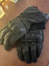 Hein Gericke Leather Motorbike Gloves GORE Tex