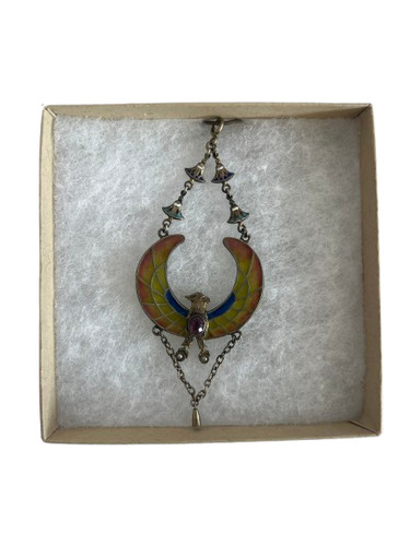 Antique 800 silver plique - silver,