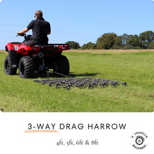 💫3-Way Heavy Duty Chain Harrows / Grass Harrows - 4ft, 5ft, 6ft, 8ft
