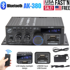 2 Channel 800W bluetooth Mini HIFI Power Amplifier Audio Stereo Amp Home Car FM
