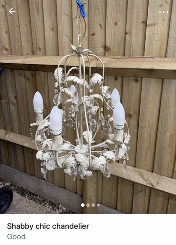 Shabby chic chandelier - shabby,