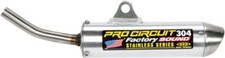 Pro Circuit Motorcycle 304 Silencer Silver For Honda CR80R 96-02 / CR85R 03-07