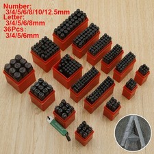 Stamps Letters Alphabet And Numbers Set Punch Steel Metal Die Tool Case Craft