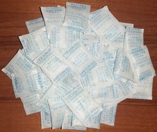 n. 50 BUSTINE DA 2 gr. SILICA GEL ESSICCANTE DESICCANT ASSORBITORE UMIDITA'