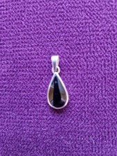 Whitby Jet Teardrop Pendant *