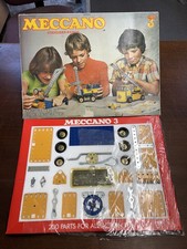 Vintage Meccano Set 3, from 1977, Unused Condition,100% Complete in Original Box