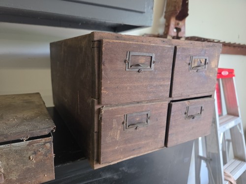 Wooden antique drawer - 4,