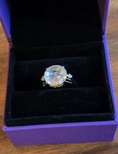 Glenn Lehrer KaleidosCut Quartz, Padparadscha, Topaz & Diamond Ring.