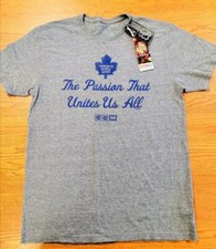 CCM NHL Toronto Maple Leafs Mens XL Passion Unites That Us Gray FAST SHIP! AA5