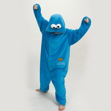 Anime Cosplay Pyjamas Costume Hoodies Adult Onesie11 Fancy Party Sesame Monster