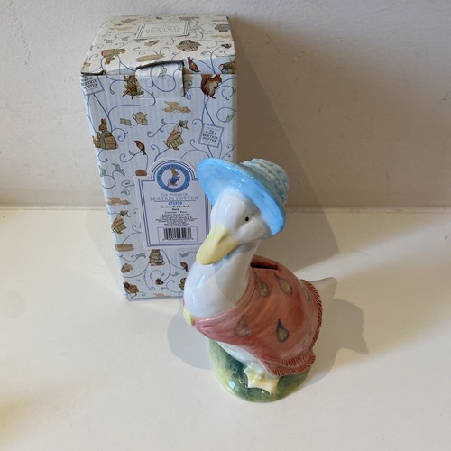 Jemima puddleduck money box - money,