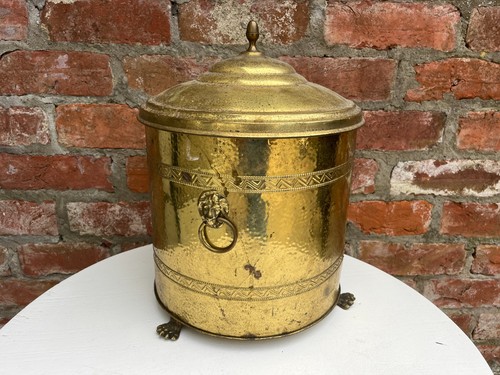 Vintage coal scuttle - coal, scuttle,
