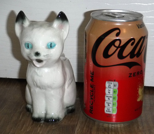 Vintage retro goebel white cat - white,