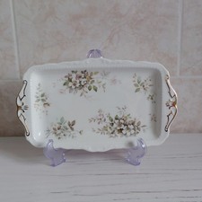 Royal Albert Haworth Sandwich Tray Platter Bone China Floral Gild Rectangle