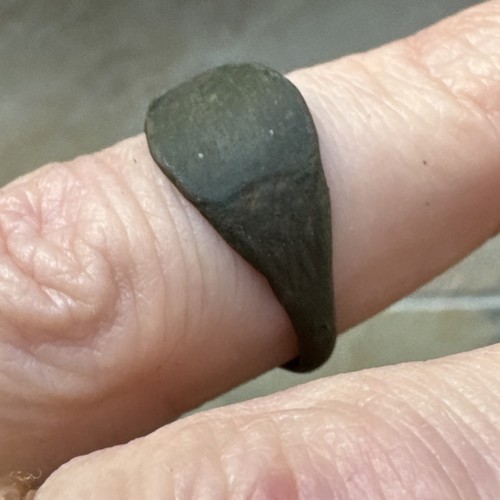 Medieval bronze signet - medieval,