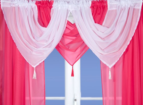 Voile swags tassled all - swags,