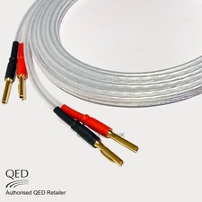 QED XT25 Performance Speaker Cable 4mm Banana Plugs Heatshrink Terminated SINGLE