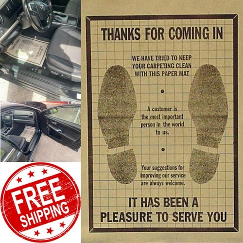 500x paper car floor mats - 500x,