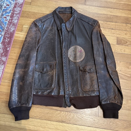 Ww2 leather flying jacket - a-2,