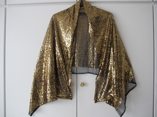 Gold sequins black - sequins,
