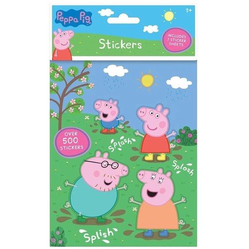 500 peppa pig sticker - 500, book