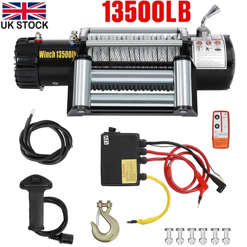 Electric winch 13500lbs 12v - winch,