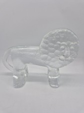 Kosta Boda Glass Lion Figurine