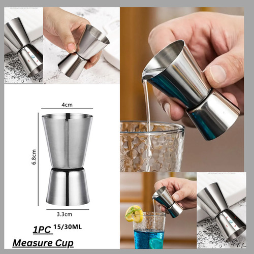 Stainless steel jigger - steel, –