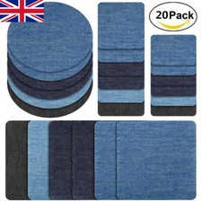 20Pieces Iron on Patches for Jeans Repair, Denim Jean Repair Patches Iron on UK