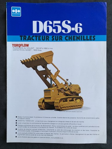 Komatsu d65s brochure - komatsu, d65s-6